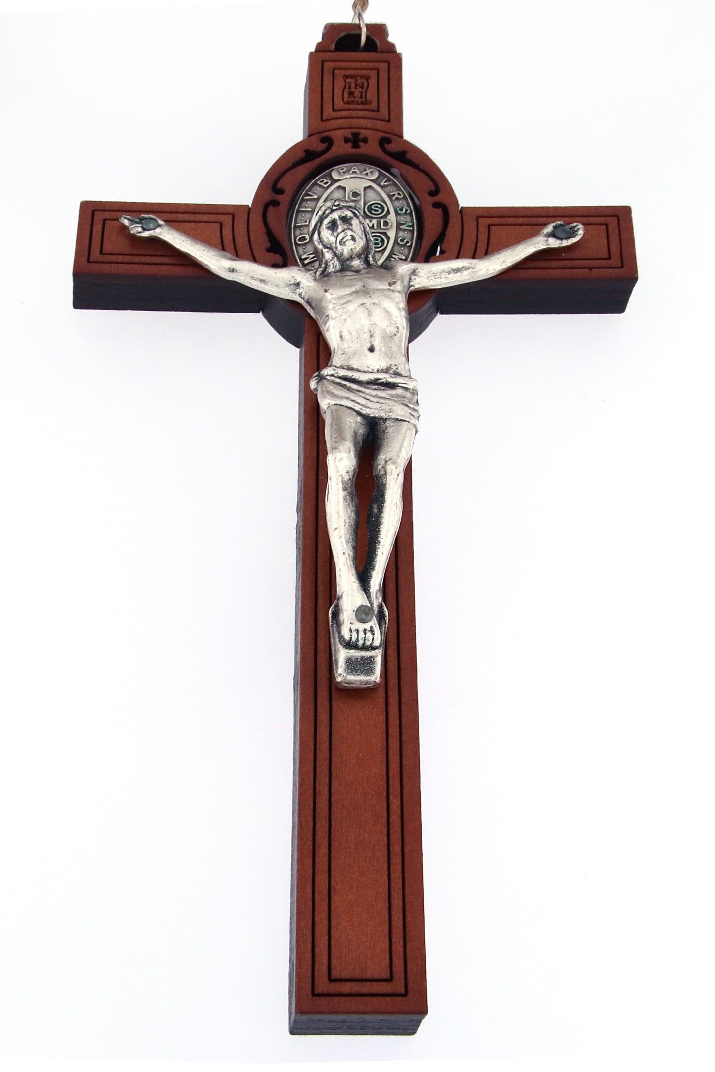 Rosario capoletto San Benedetto in legno, grani 3 cm