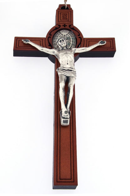 Rosario capoletto San Benedetto in legno, grani 3 cm