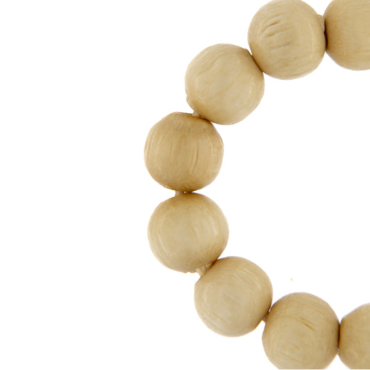 Decina del Rosario in corda grani in legno 6 mm
