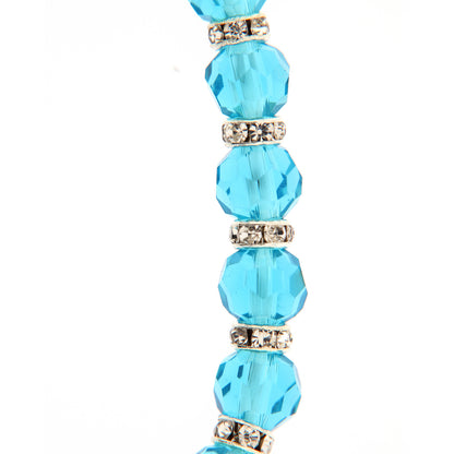Bracciale del mese dell'anno. Con grani in vetro colorato 5 mm