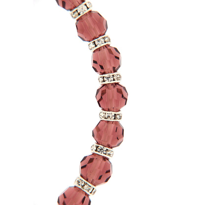 Bracciale del mese dell'anno. Con grani in vetro colorato 5 mm