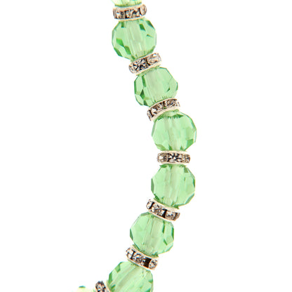 Bracciale del mese dell'anno. Con grani in vetro colorato 5 mm