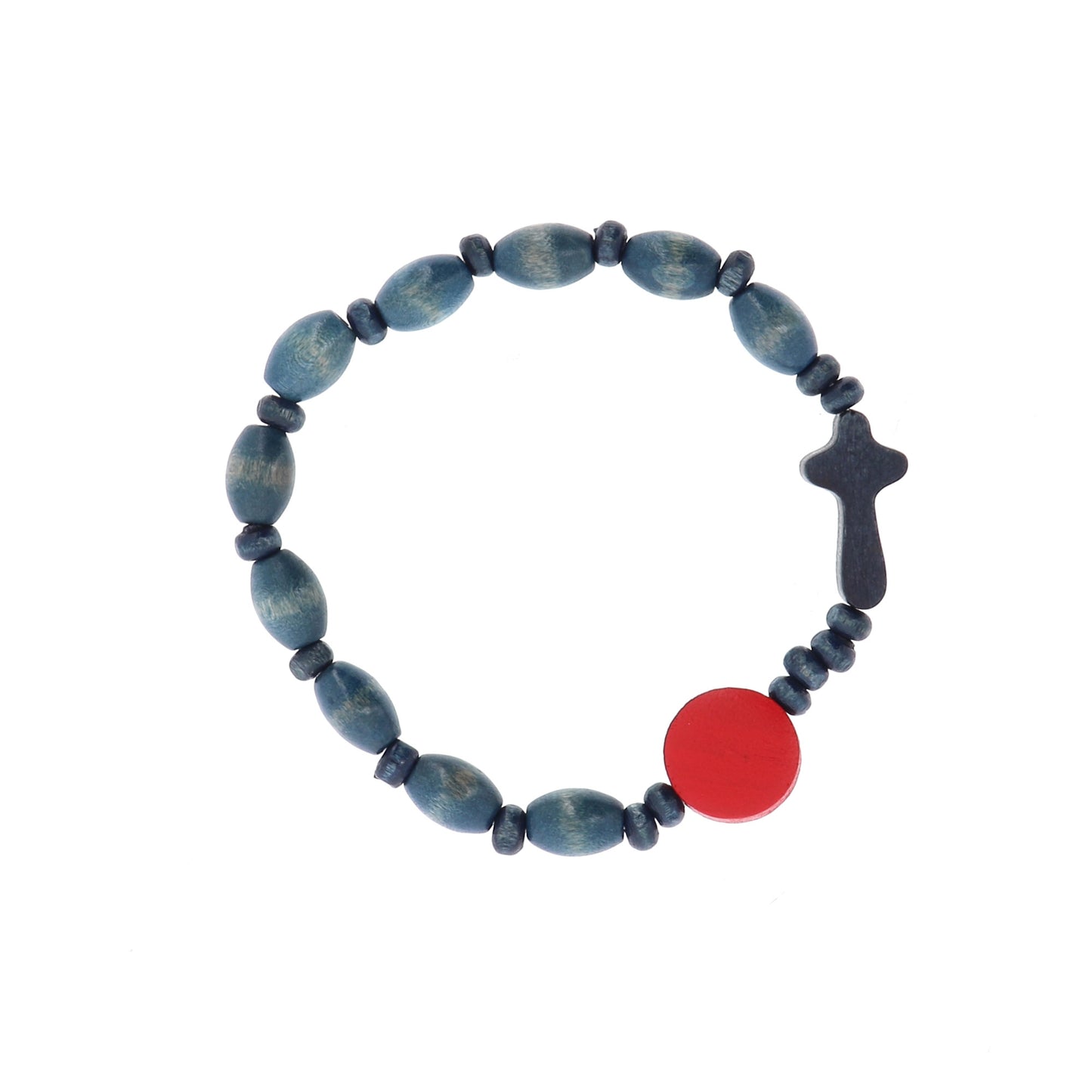 Bracciale elastico Carlo Acutis con immagine e Croce