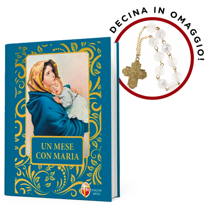 Promozione Confezione "Un mese con Maria" + Decina del Rosario in madreperla