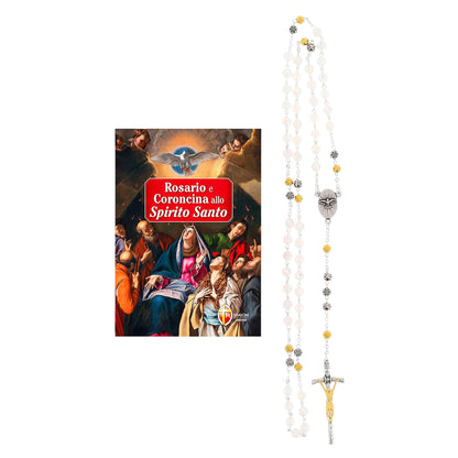 Confezione libro "Rosario e Coroncina allo Spirito Santo" e Corona allo Spirito Santo