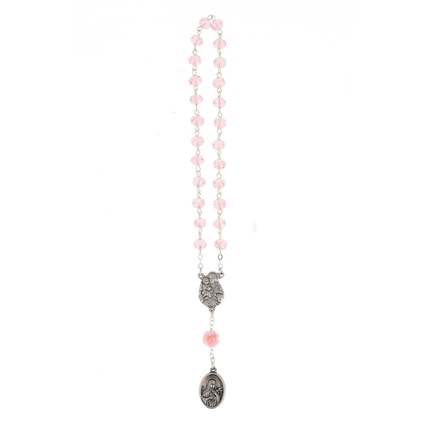 Confezione libro "Novena delle rose a Santa Teresa di Lisieux" e Corona delle rose di Santa Teresa di Lisieux