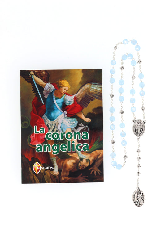 Confezione regalo libro "La Corona Angelica" e Corona di San Michele Arcangelo
