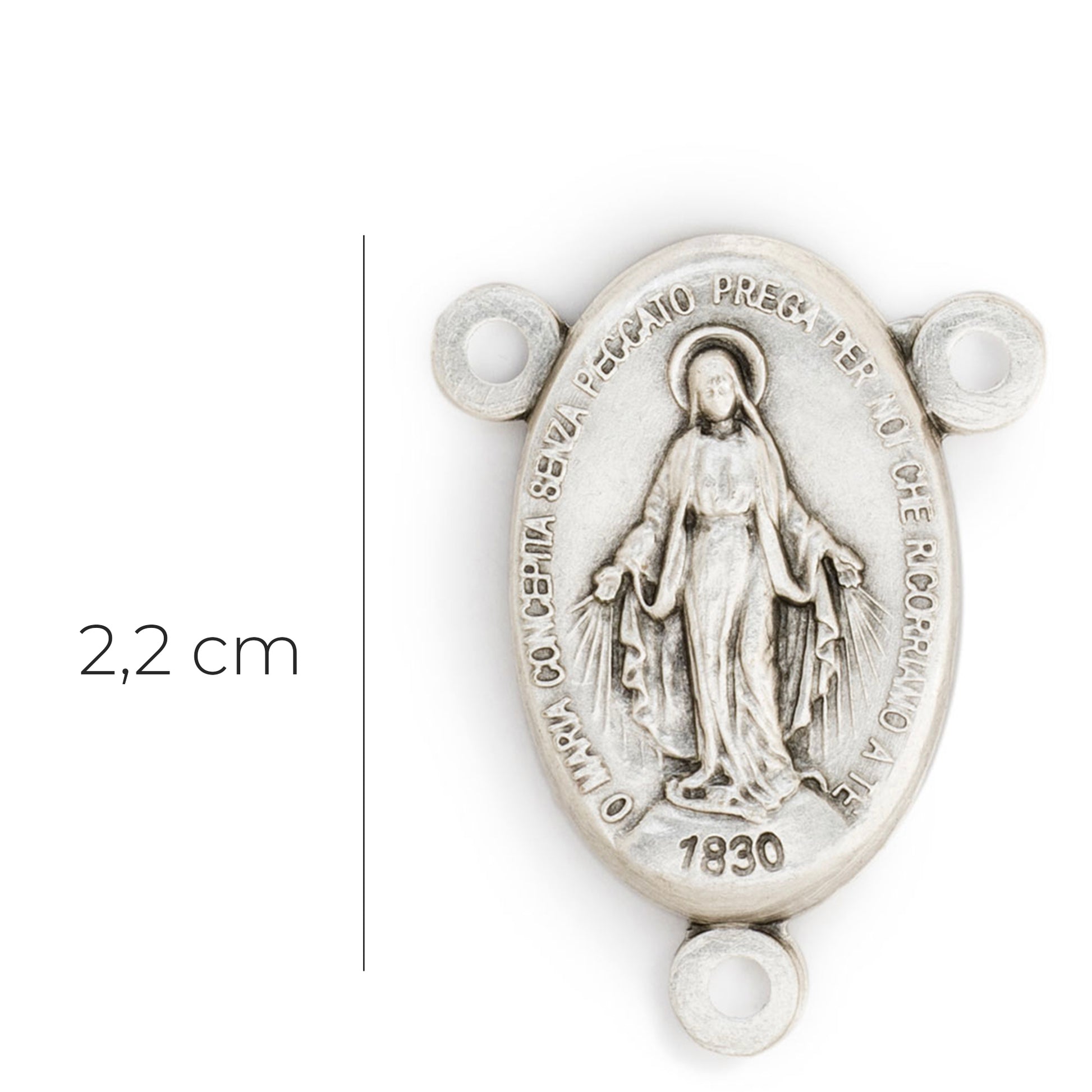 Crociera Miracolosa in ottone. Altezza 2,2 cm