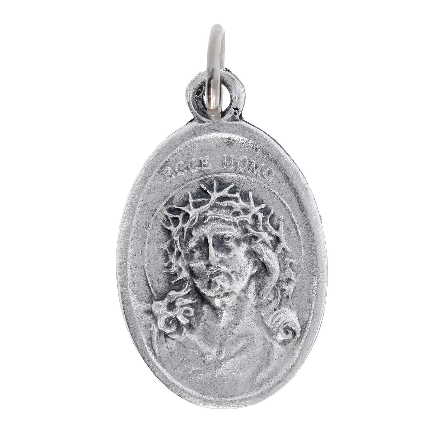 Medaglia Ecce Homo in zama. Altezza 2,2 cm