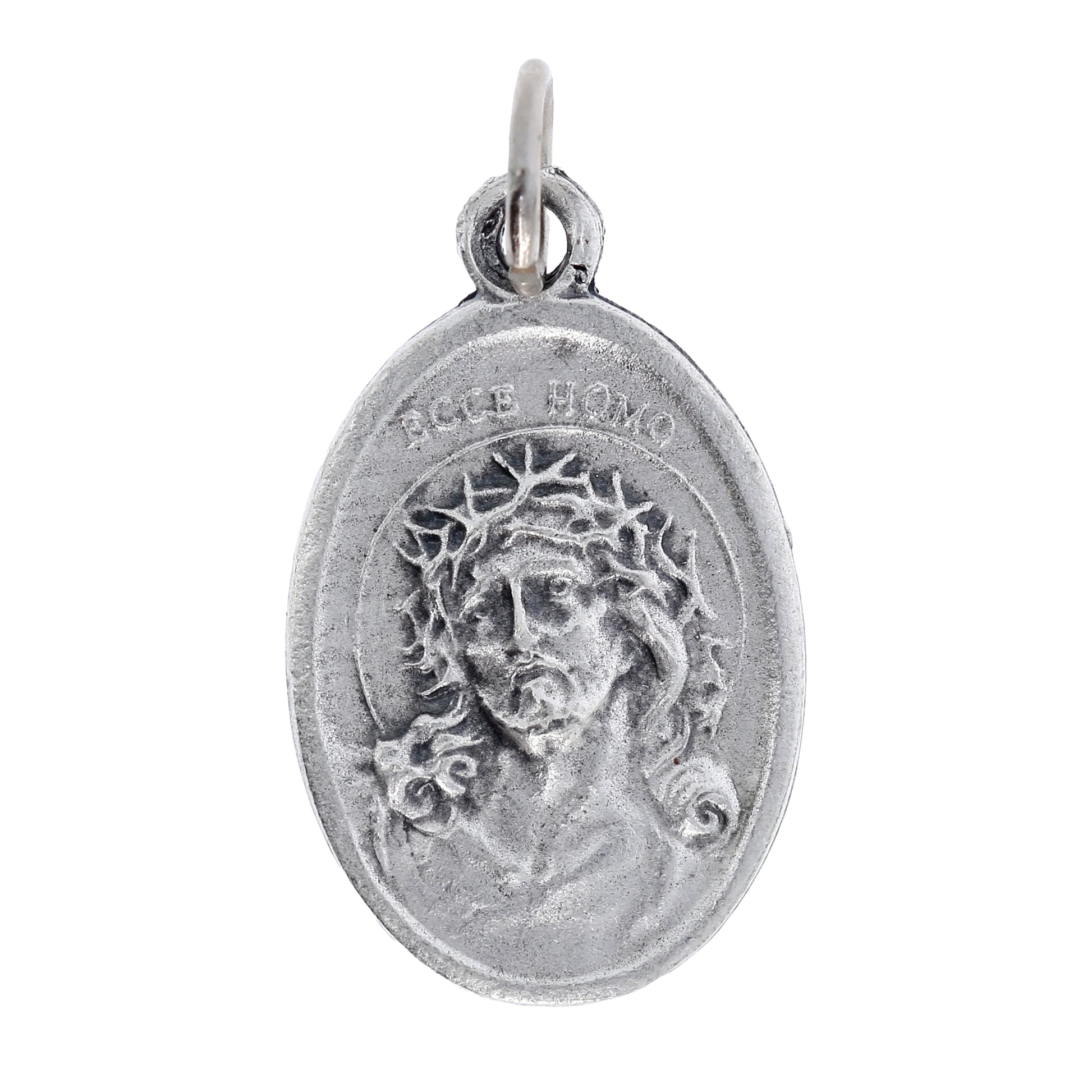 Medaglia Ecce Homo in zama. Altezza 2,2 cm