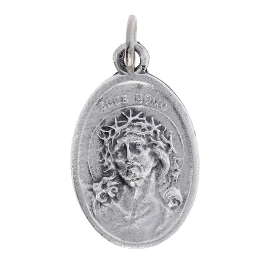 Medaglia Ecce Homo in zama. Altezza 2,2 cm