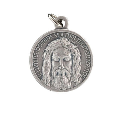 Medaglia Volto santo, in alluminio. Diametro 1,8 cm