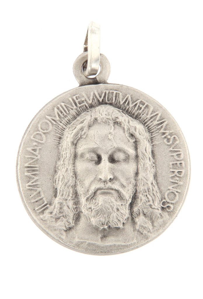 Medaglia Volto santo in argento 925 diametro cm 1,8