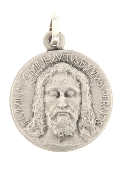 Medaglia Volto santo in argento 925 diametro cm 1,8