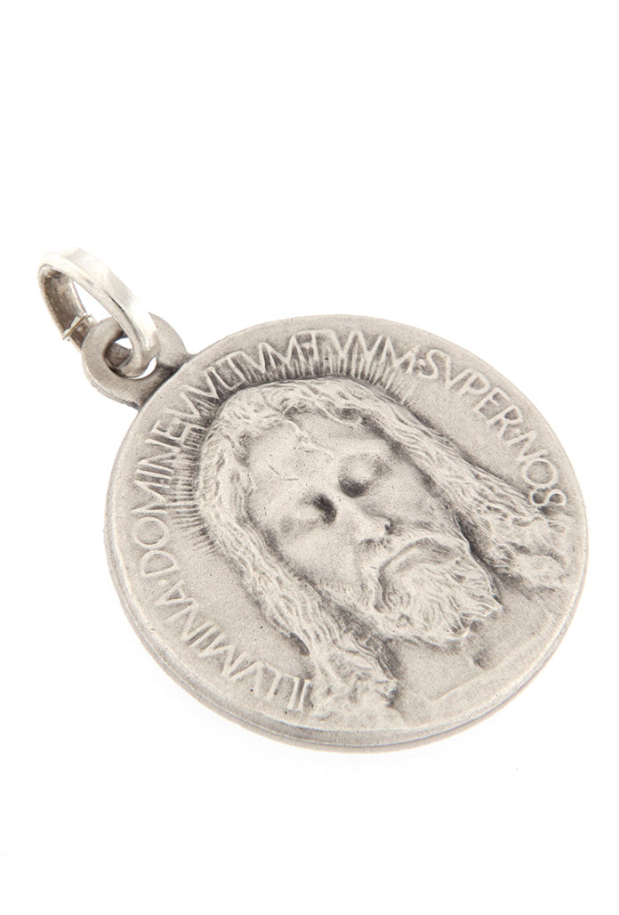 Medaglia Volto santo in argento 925 diametro cm 1,8