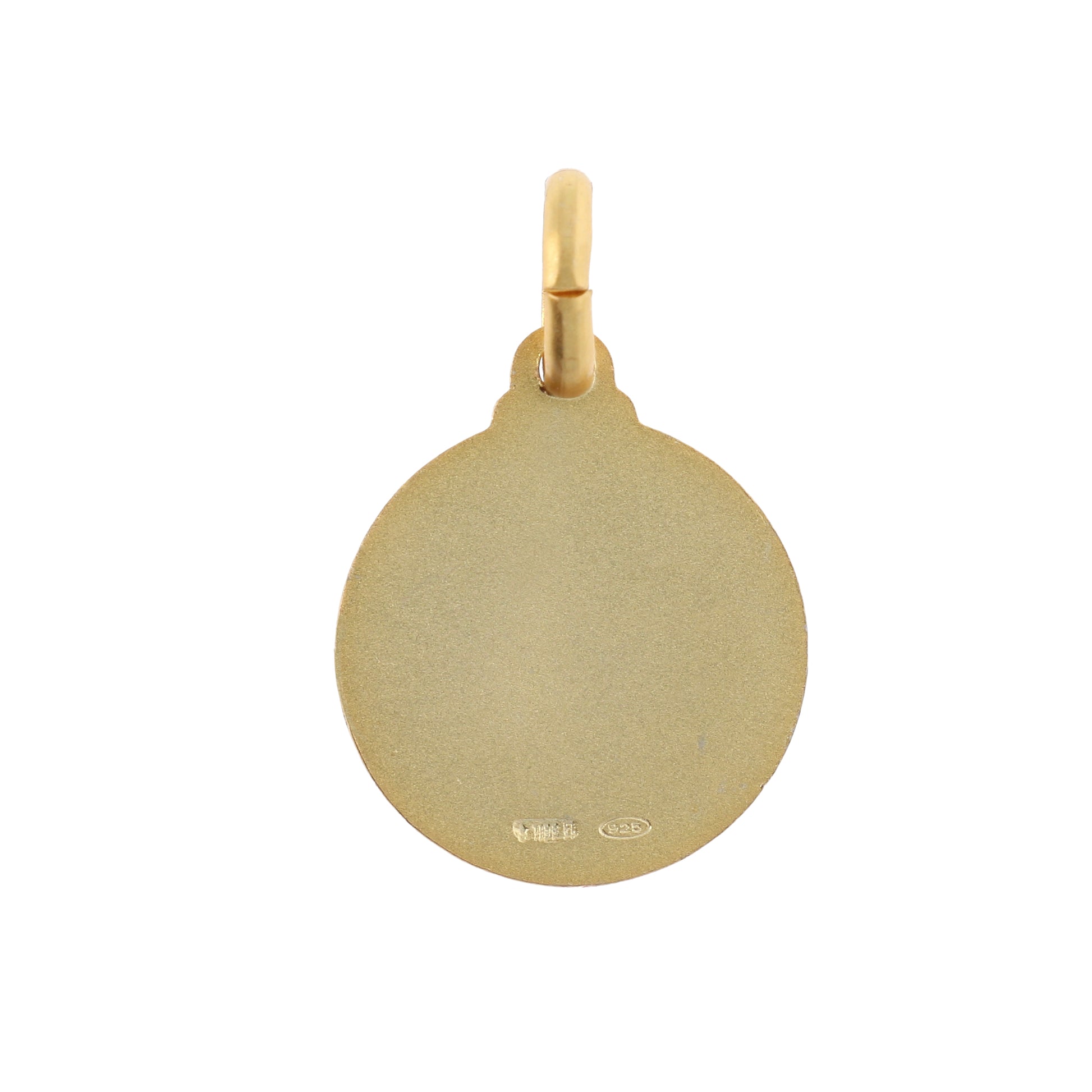 Medaglia Spirito Santo, argento 925 bagnato oro. Diametro 1,4 cm