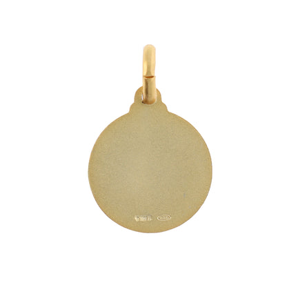 Medaglia Spirito Santo, argento 925 bagnato oro. Diametro 1,4 cm