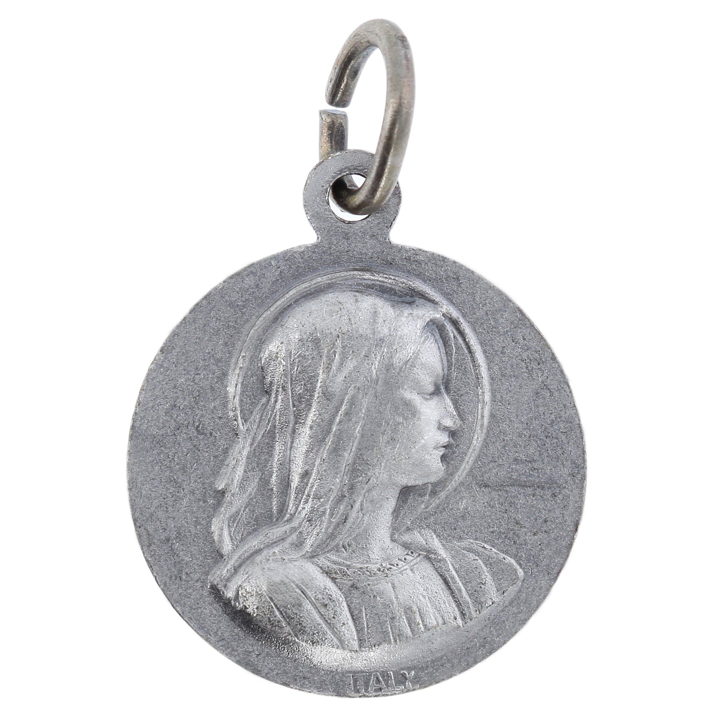 Medaglia San Giuseppe, in ottone. Diametro 1,8 cm