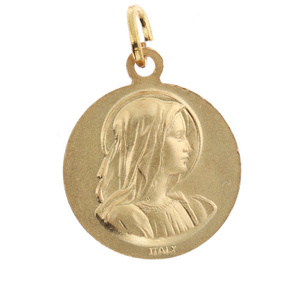Medaglia San Giuseppe, in ottone dorato. Diametro 1,8 cm