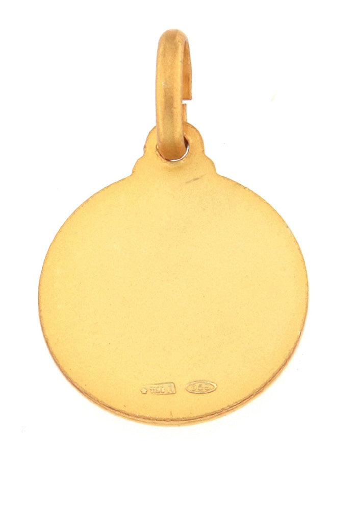 Medaglia san Giuda Taddeo in argento 925 bagnata oro. Diametro 1,4 cm