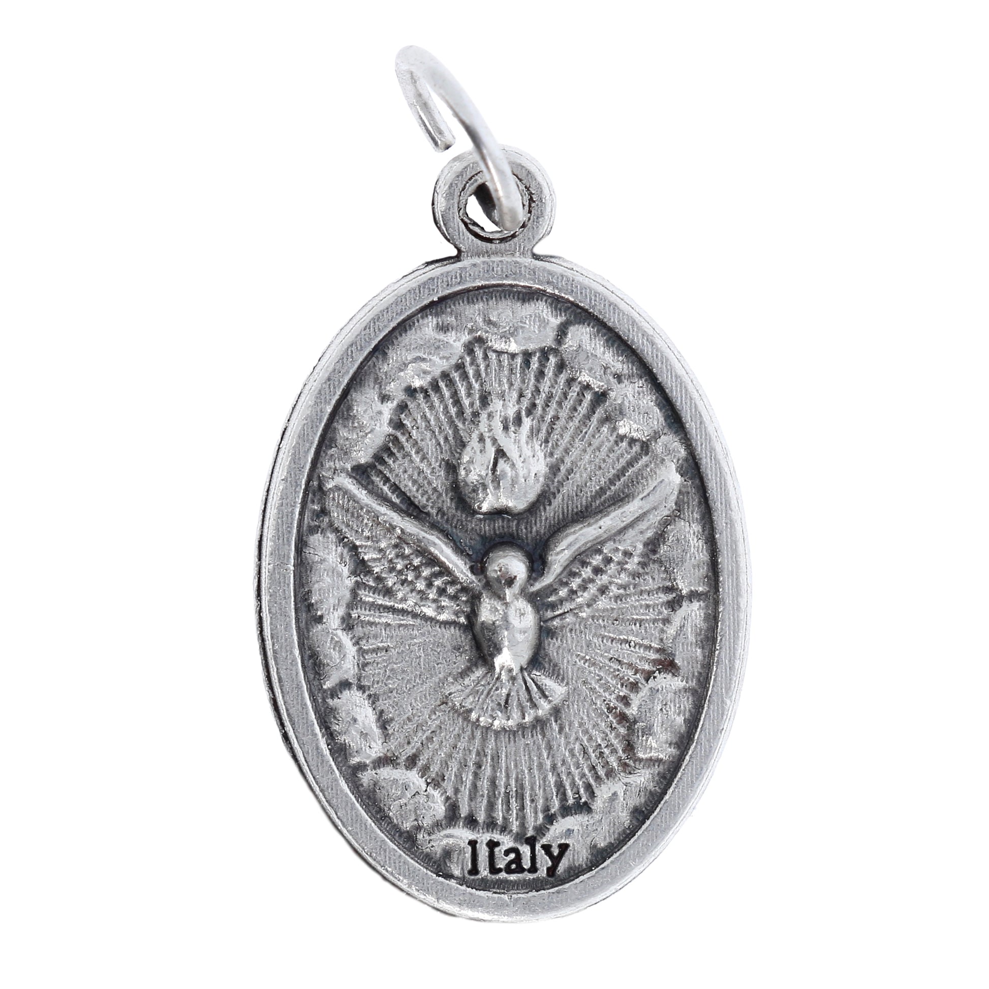 Medaglia Sacra Famiglia in zama. Altezza 2,2 cm