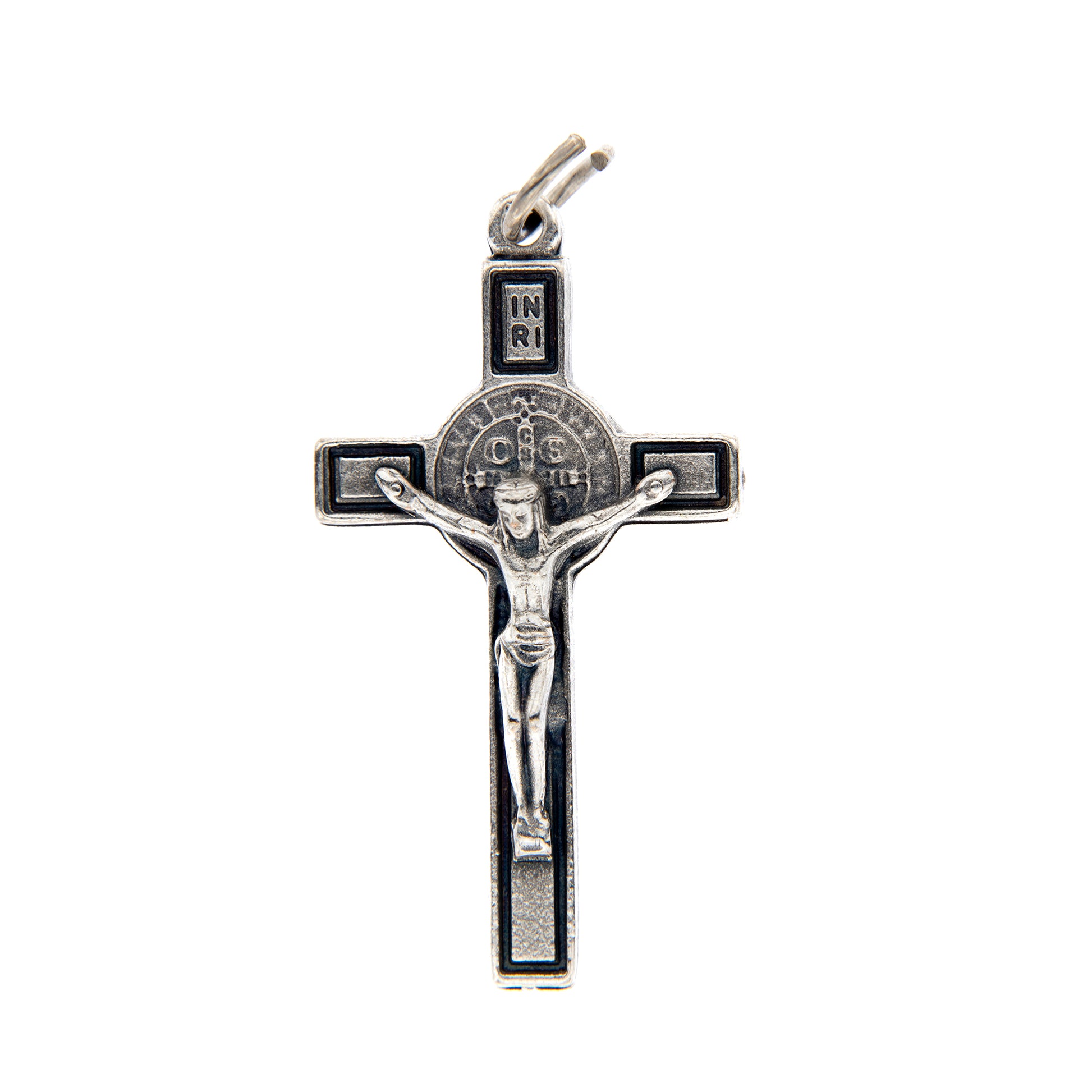 Croce San Benedetto in metallo h. 4 cm