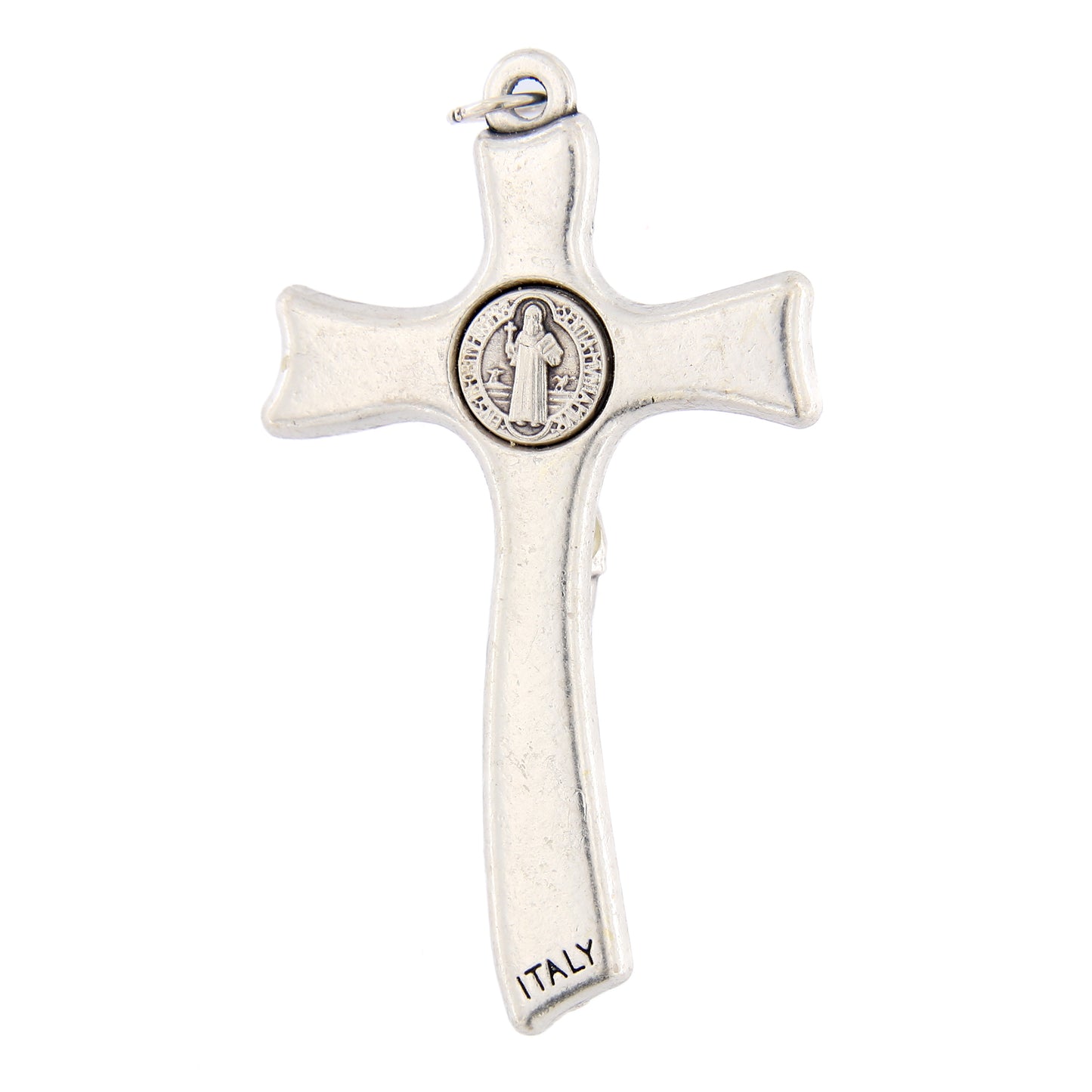 Croce San Benedetto in metallo. Altezza 5 cm