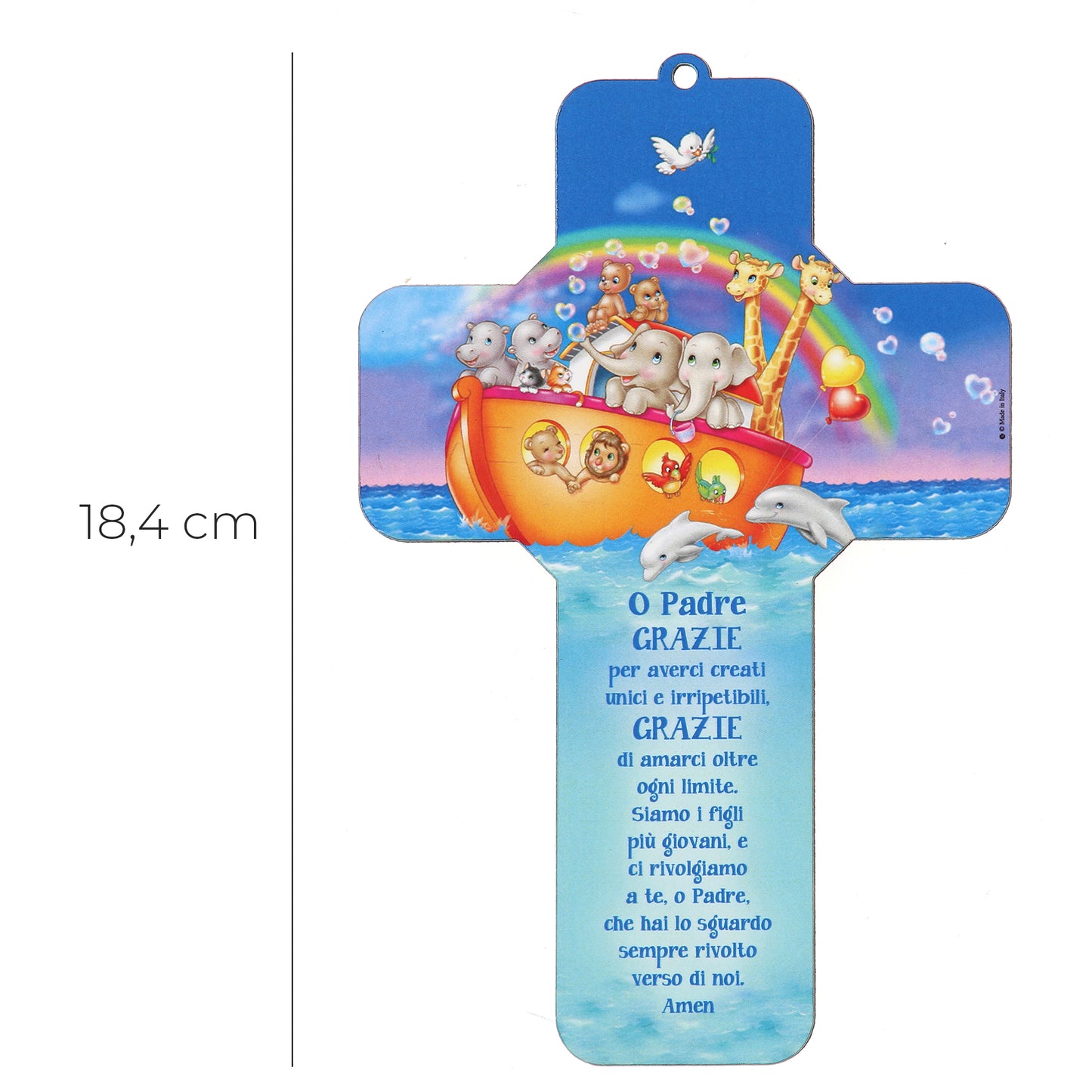 Croce Grazie Signore h. 18,4 cm
