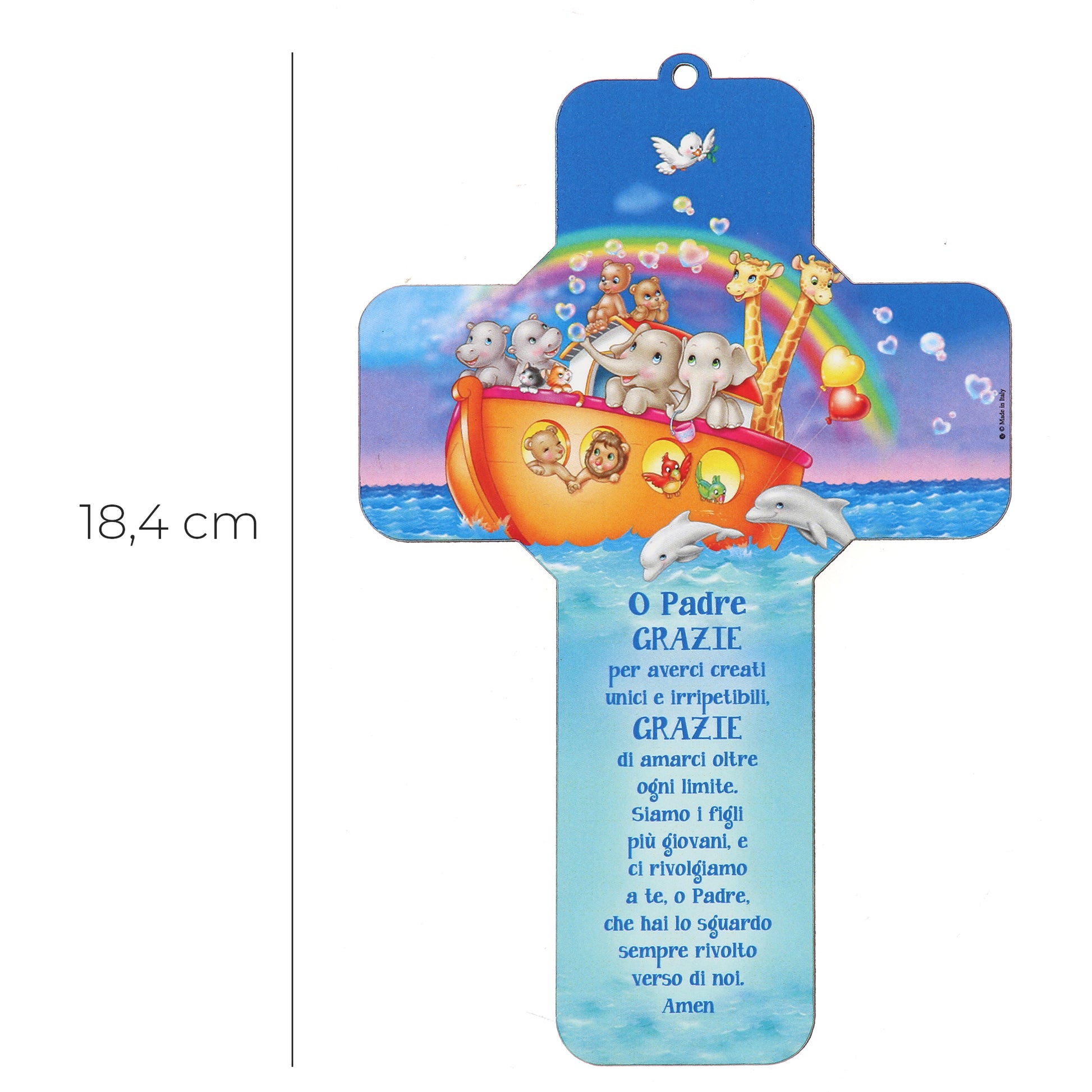 Croce Grazie Signore h. 18,4 cm
