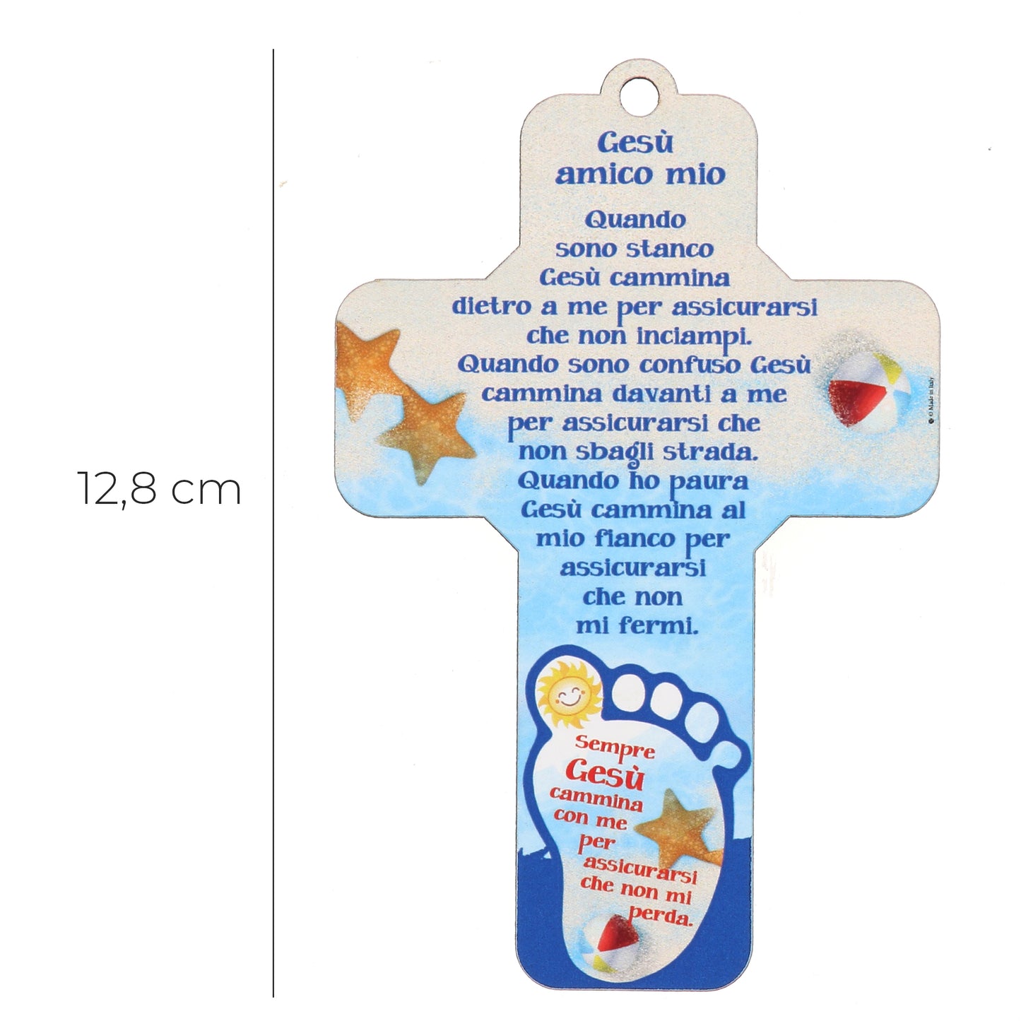 Croce Gesù Amico mio dei passi h. 12,8 cm
