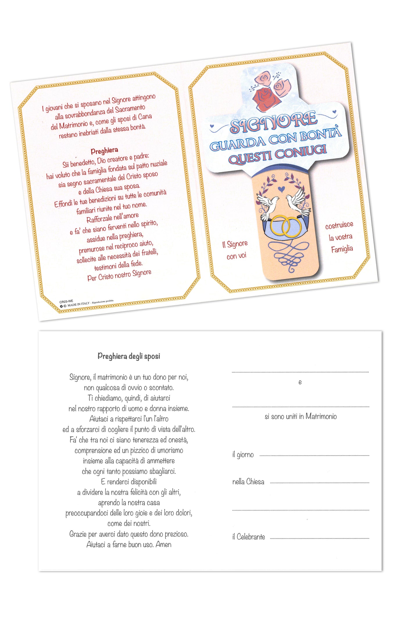 Croce Matrimonio h. 12,8
