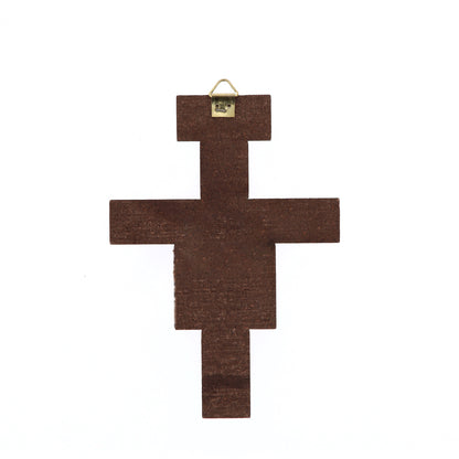 Crocifisso San Damiano in legno. Altezza 14 cm