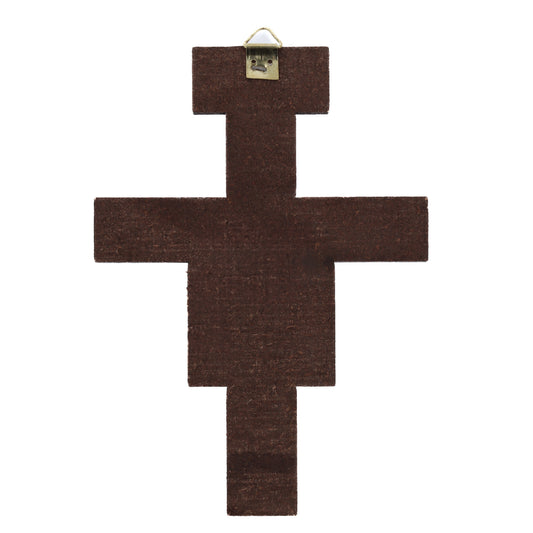 Crocifisso San Damiano in legno. Altezza 40 cm