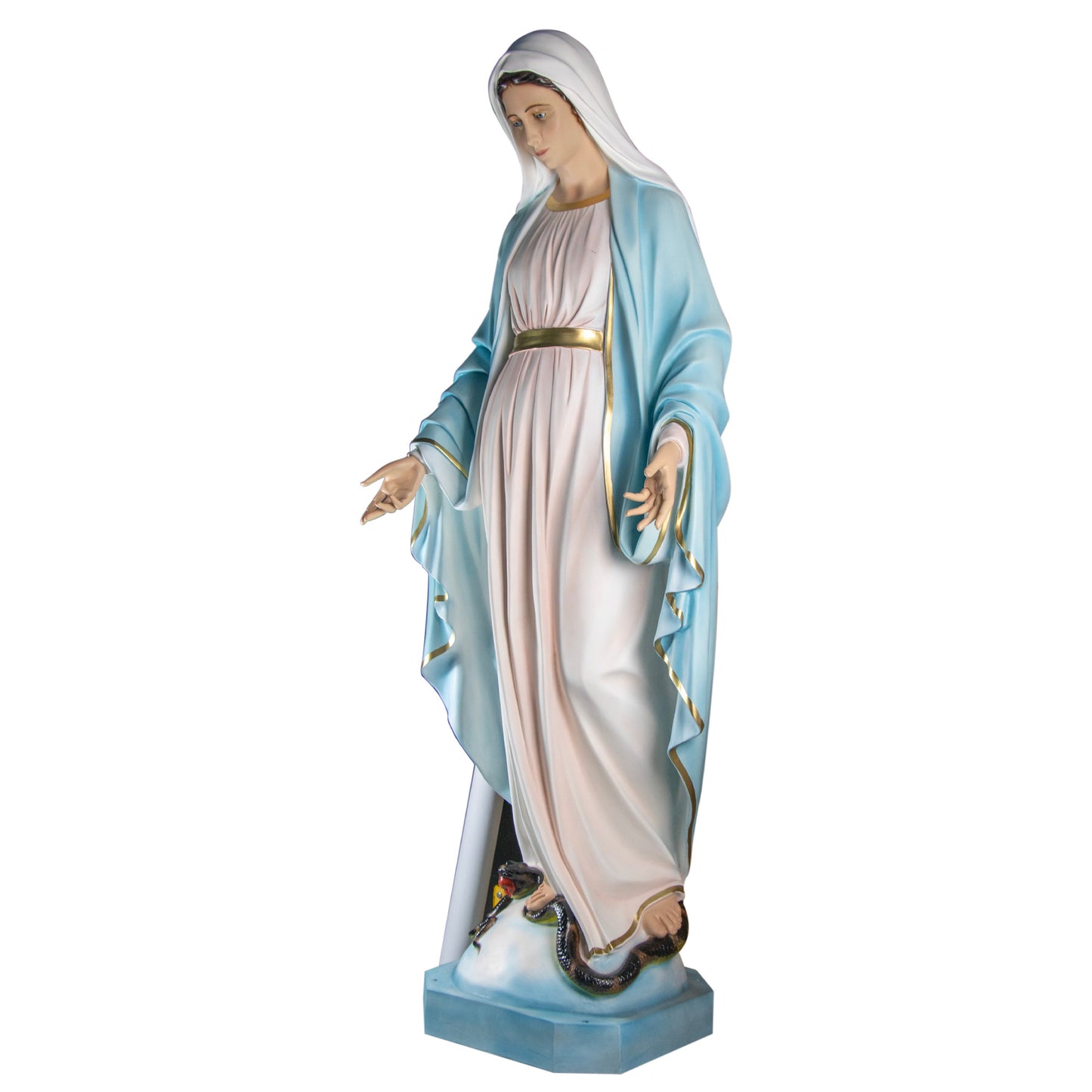 Statua Madonna Immacolata, in vetroresina. Altezza 180 cm
