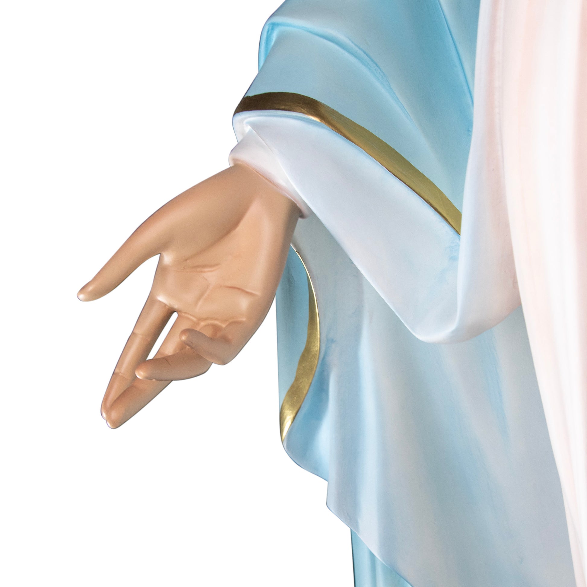 Statua Madonna Immacolata, in vetroresina. Altezza 180 cm