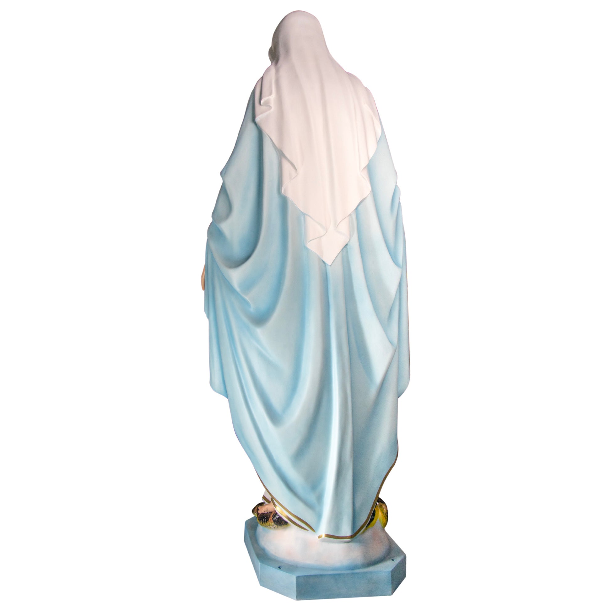 Statua Madonna Immacolata, in vetroresina. Altezza 180 cm