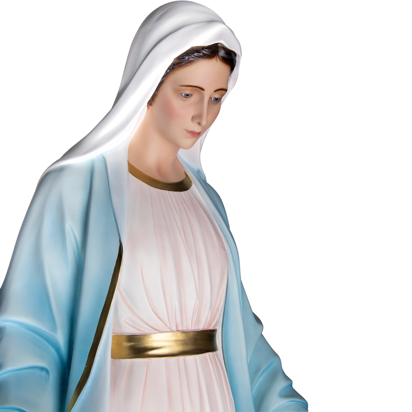 Statua Madonna Immacolata, in vetroresina. Altezza 180 cm