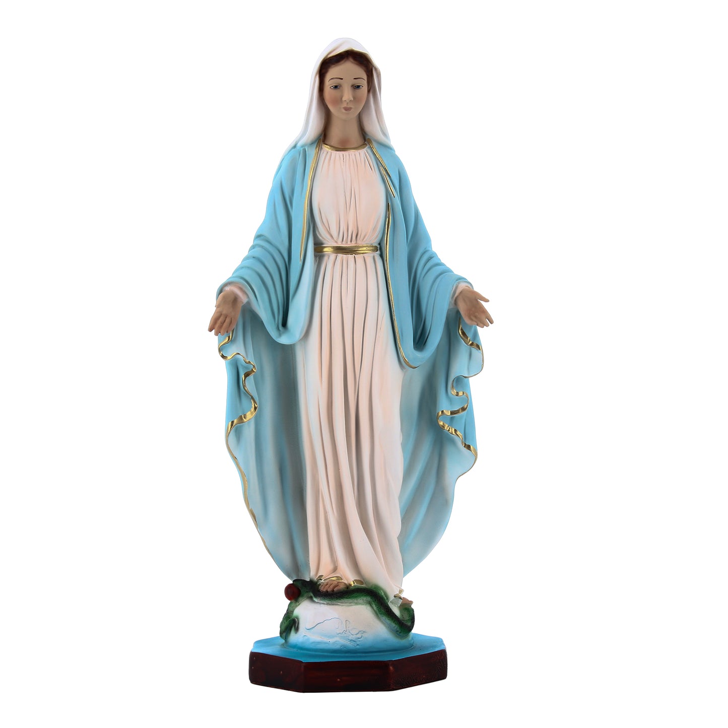 Statua Madonna Immacolata, in resina. Altezza 40 cm
