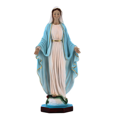 Statua Madonna Immacolata, in resina. Altezza 40 cm