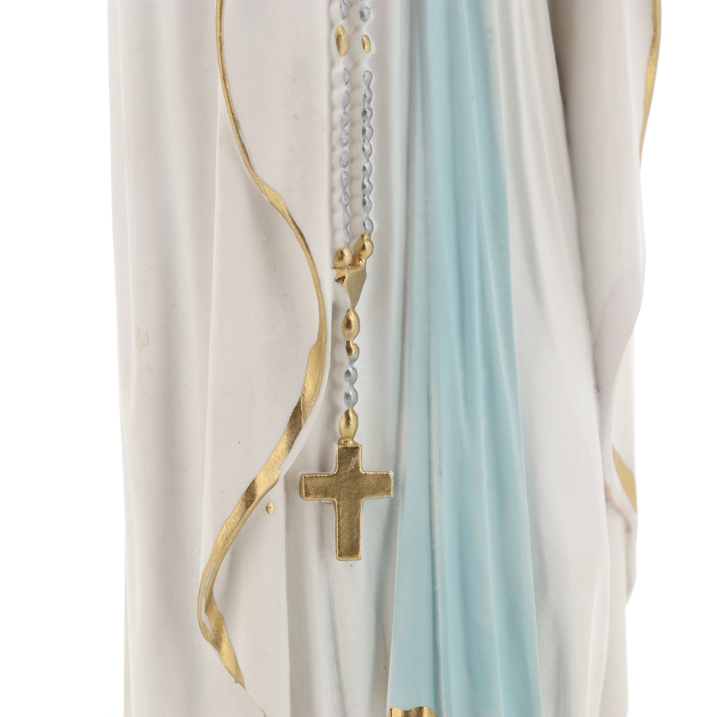 Statua Madonna di Lourdes, in resina. Altezza 31 cm