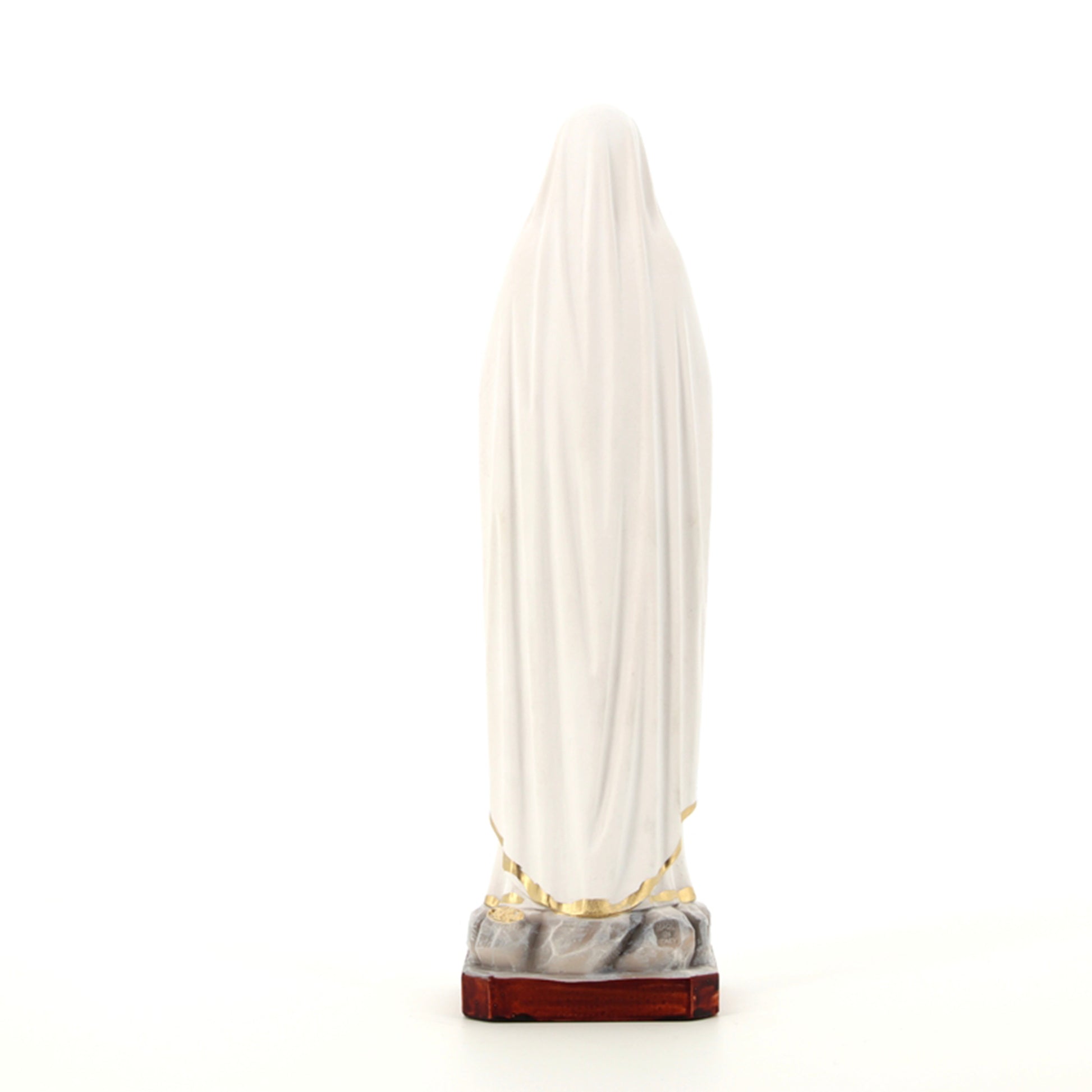 Statua Madonna di Lourdes, in resina. Altezza 31 cm