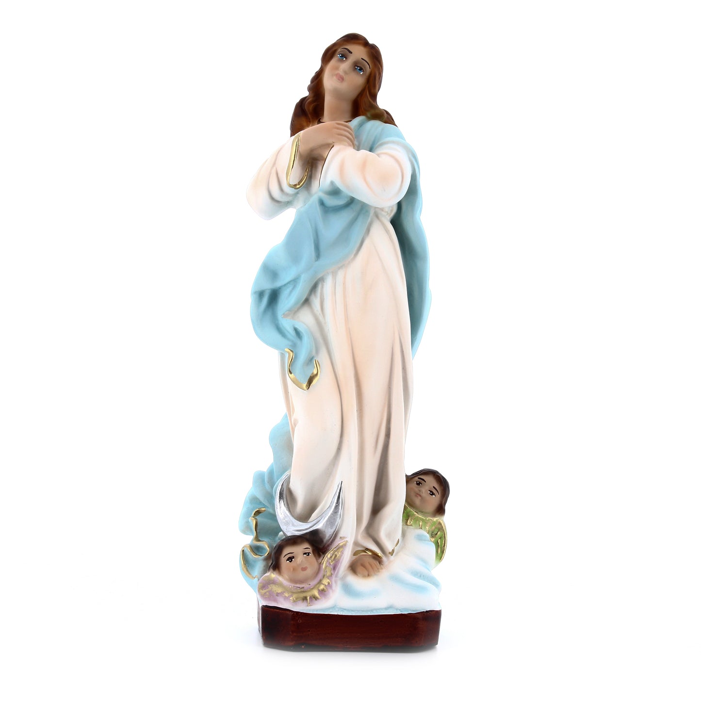 Statua Madonna Assunta del Murillo, in resina. Altezza 30 cm