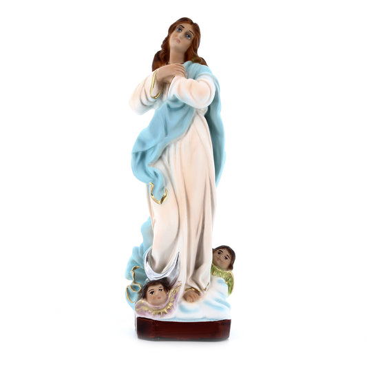 Statua Madonna Assunta del Murillo, in resina. Altezza 30 cm
