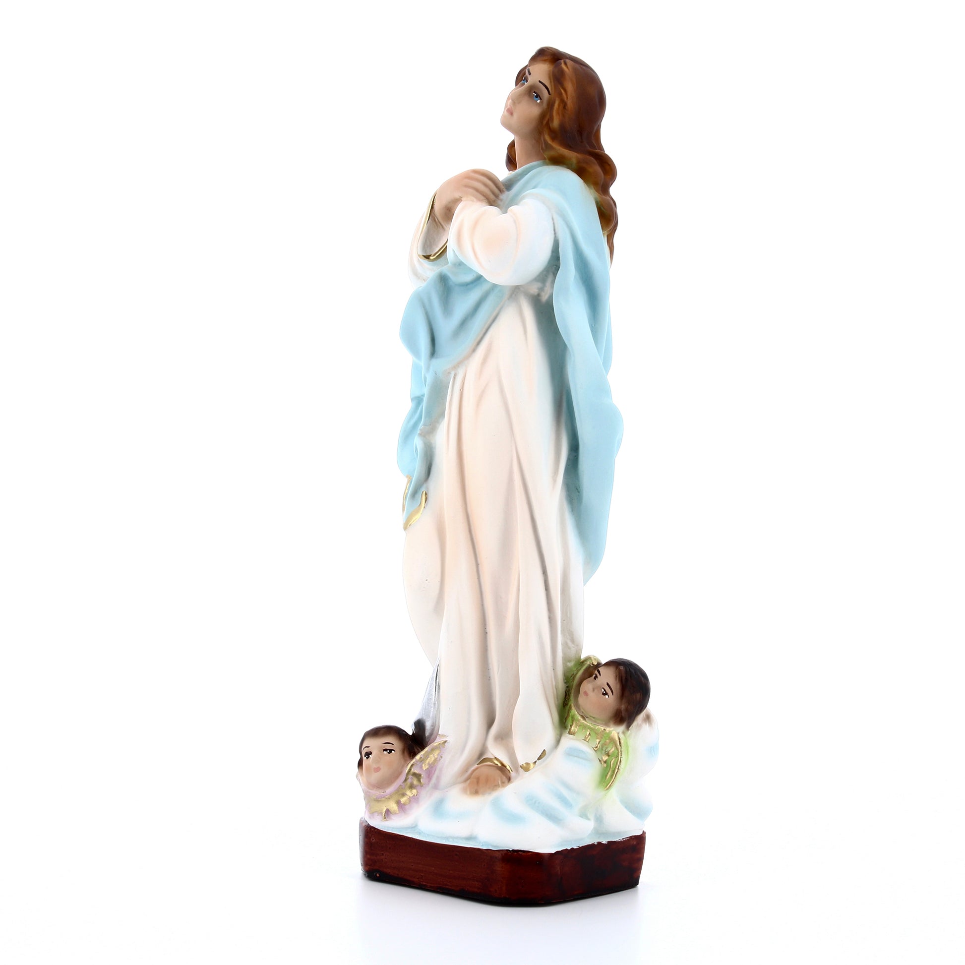 Statua Madonna Assunta del Murillo, in resina. Altezza 30 cm