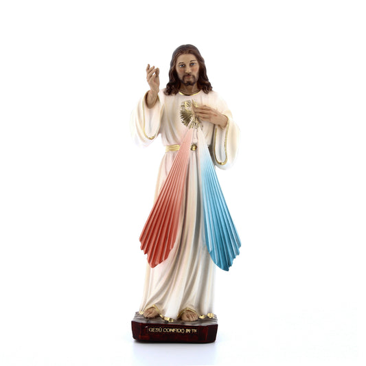 Statua Gesù misericordioso, in resina. Altezza 30 cm