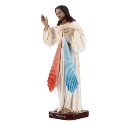 Statua Gesù misericordioso, in resina. Altezza 40 cm