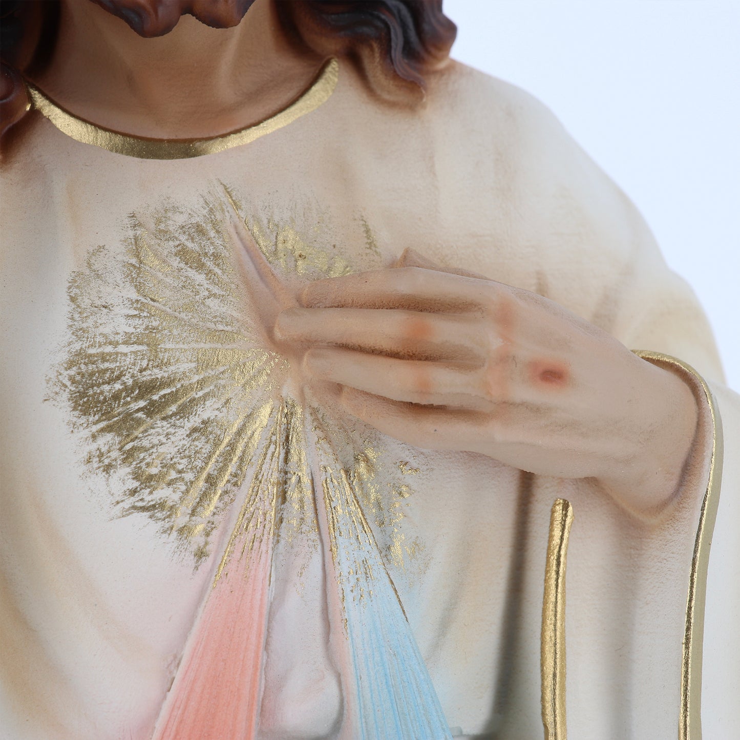 Statua Gesù misericordioso, in resina. Altezza 40 cm