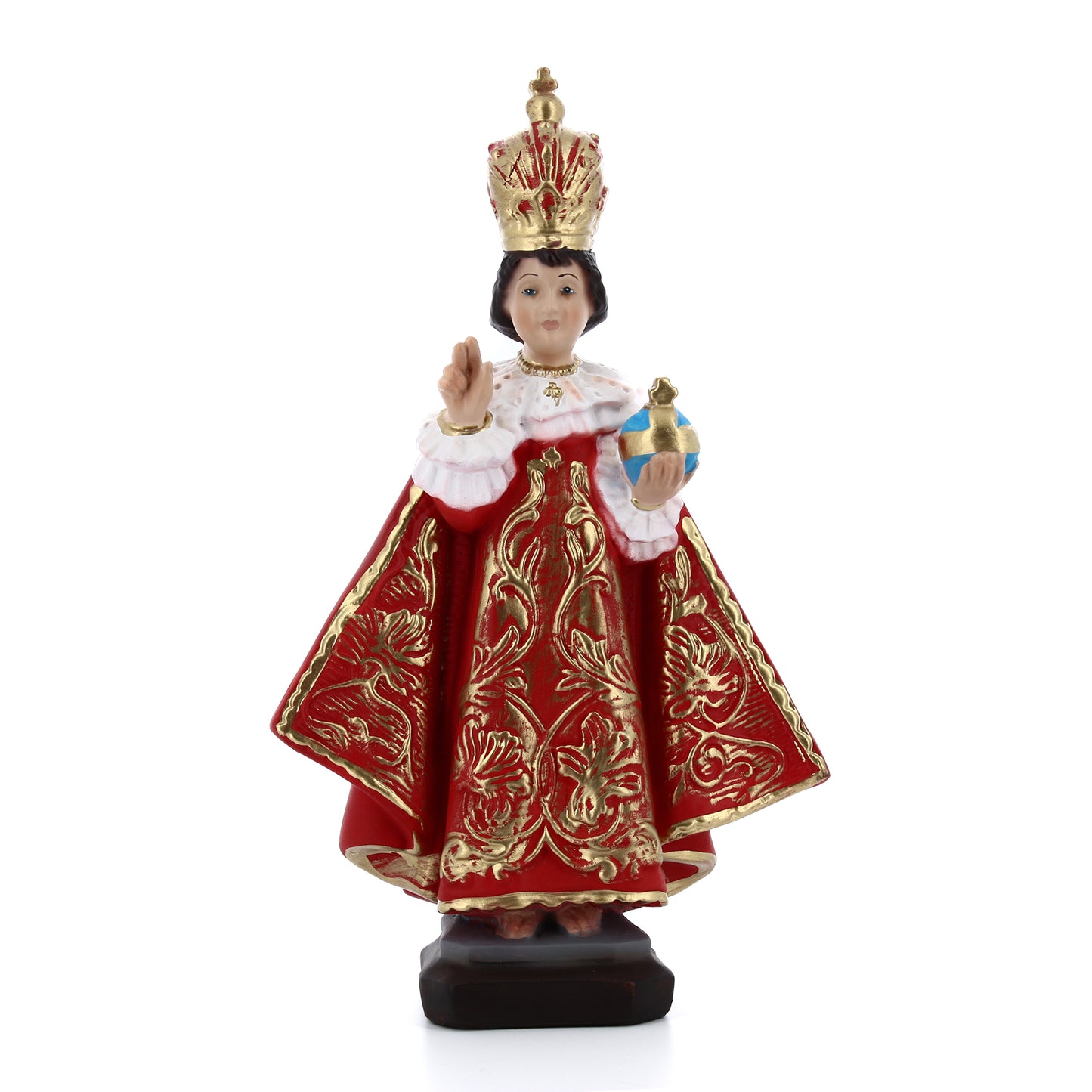 Statua Gesù Bambino di Praga, in resina. Altezza 30 cm