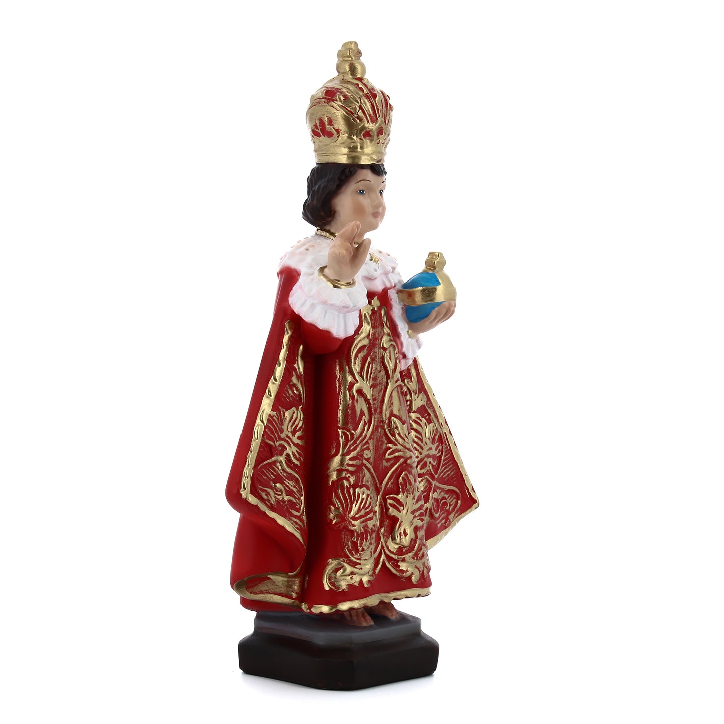 Statua Gesù Bambino di Praga, in resina. Altezza 30 cm
