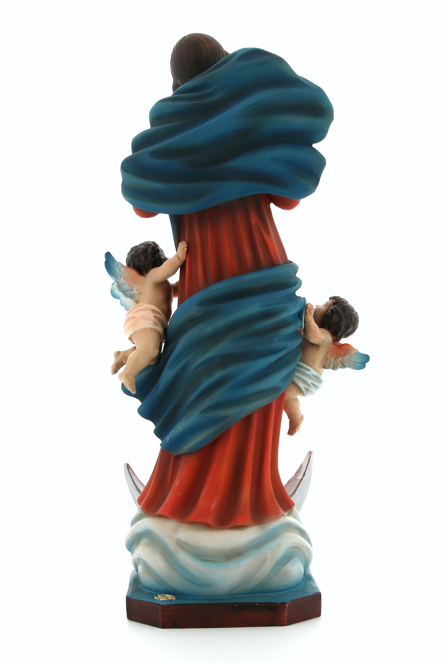 Statua Maria che scioglie i nodi, in resina. Altezza 40 cm